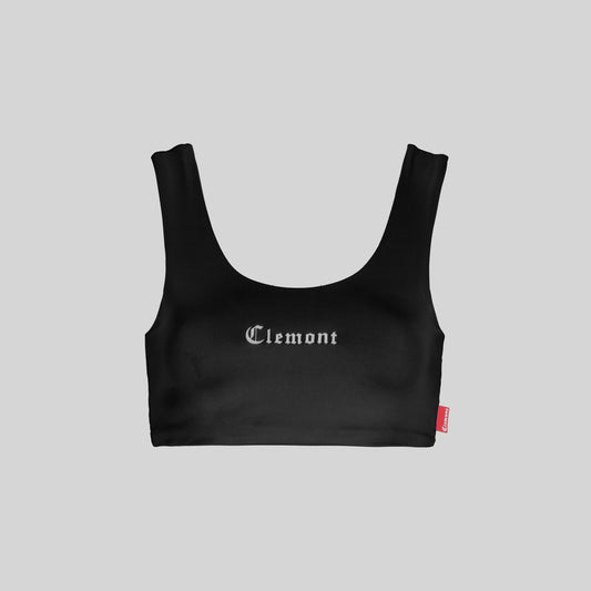 CROP TOP CLEMONT  OVERSIZED OPALESCENTE NEGRO