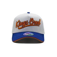 GORRA KINGS BRED WHITE ORANGE AND BLUE