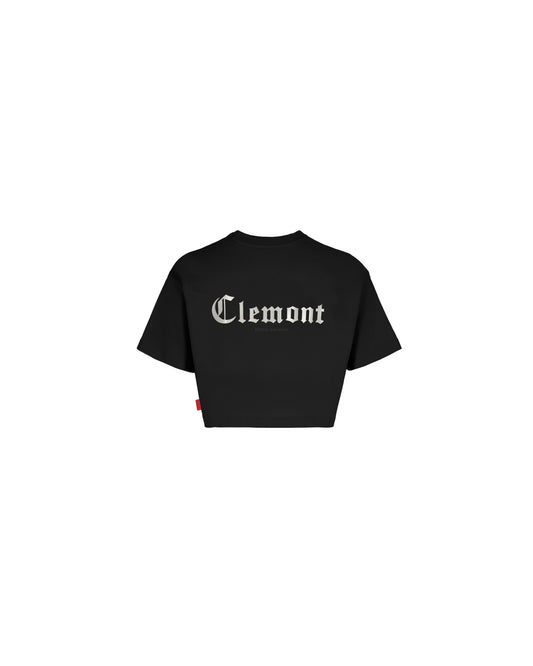 CROP TOP CLEMONT RAGGIANTE NEGRO