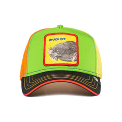 GORRA GOORIN VERDE NARANJA AMARILLA TOPO WHACK OFF (HOLEY MOLEY)