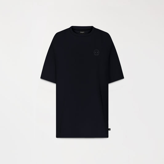 CAMISETA MONASTERY APILO OVERSIZED NEGRA