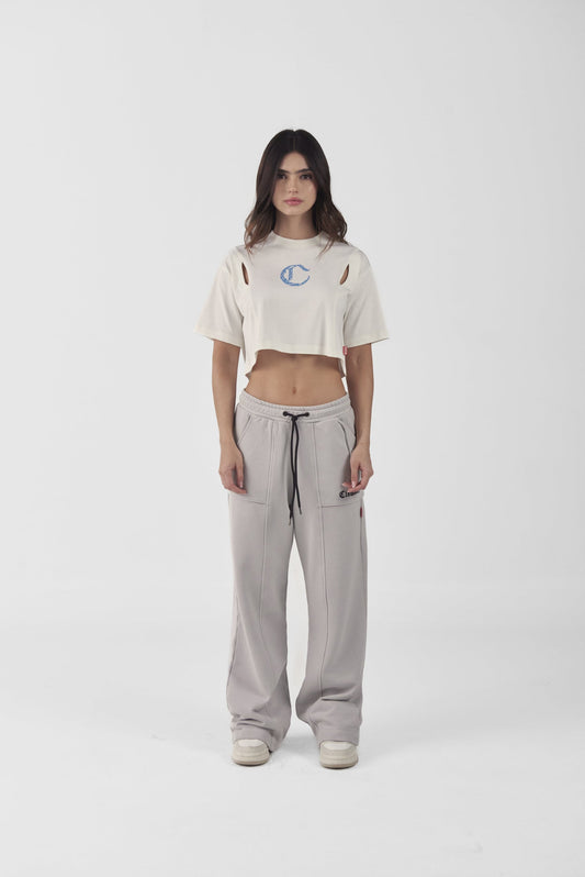CROP TOP CLEMONT  OVERSIZED SACRALITA CREMA