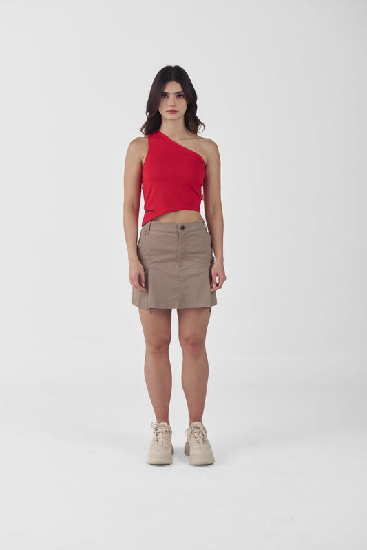 TANK TOP TRASPARENZA ROJO CLEMONT