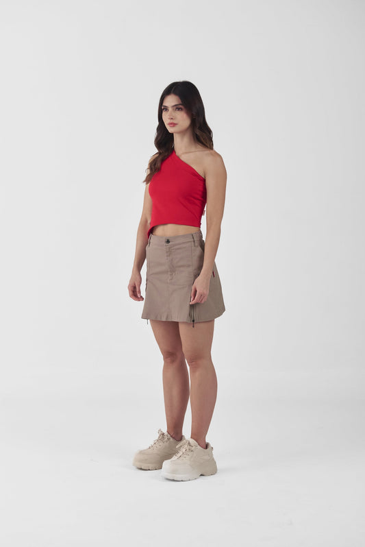 TANK TOP TRASPARENZA ROJO CLEMONT