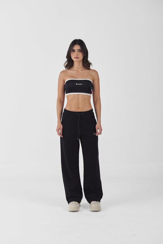 CROP TOP CLEMONT AMETISTA NEGRO