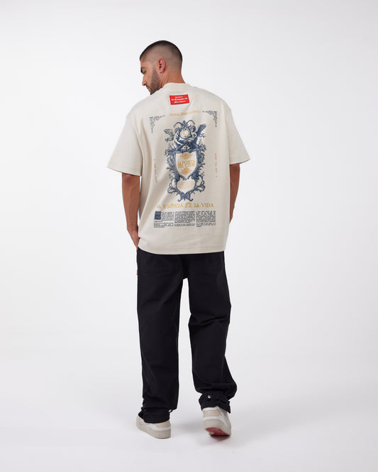 CAMISETA CLEMONT OVERSIZED ELEVARE CREMA