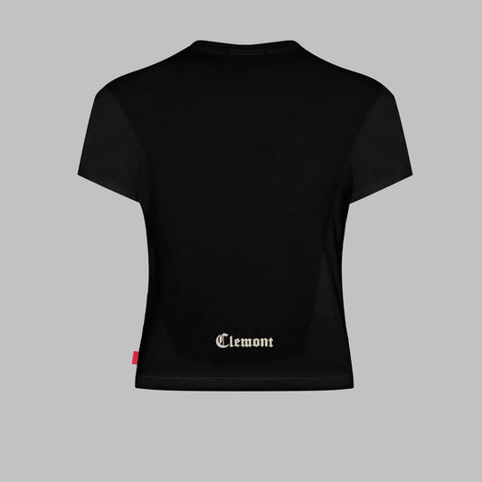CAMISETA CLEMONT WOMEN ASTRALE NEGRA
