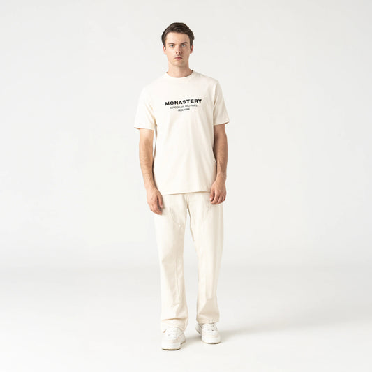 CAMISETA MONASTERY SHARAM WHITE GRAY