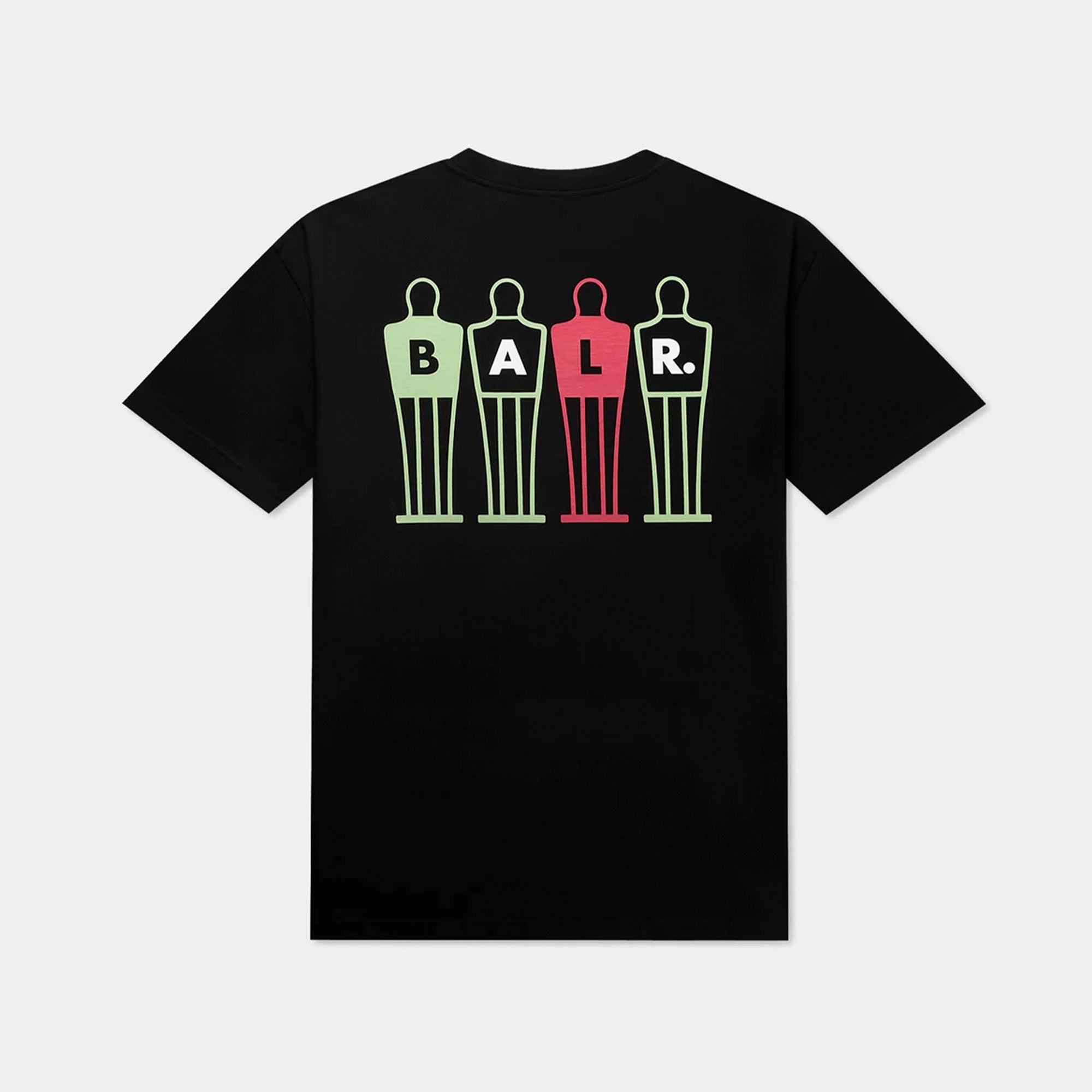 camiseta balr the wall box negra