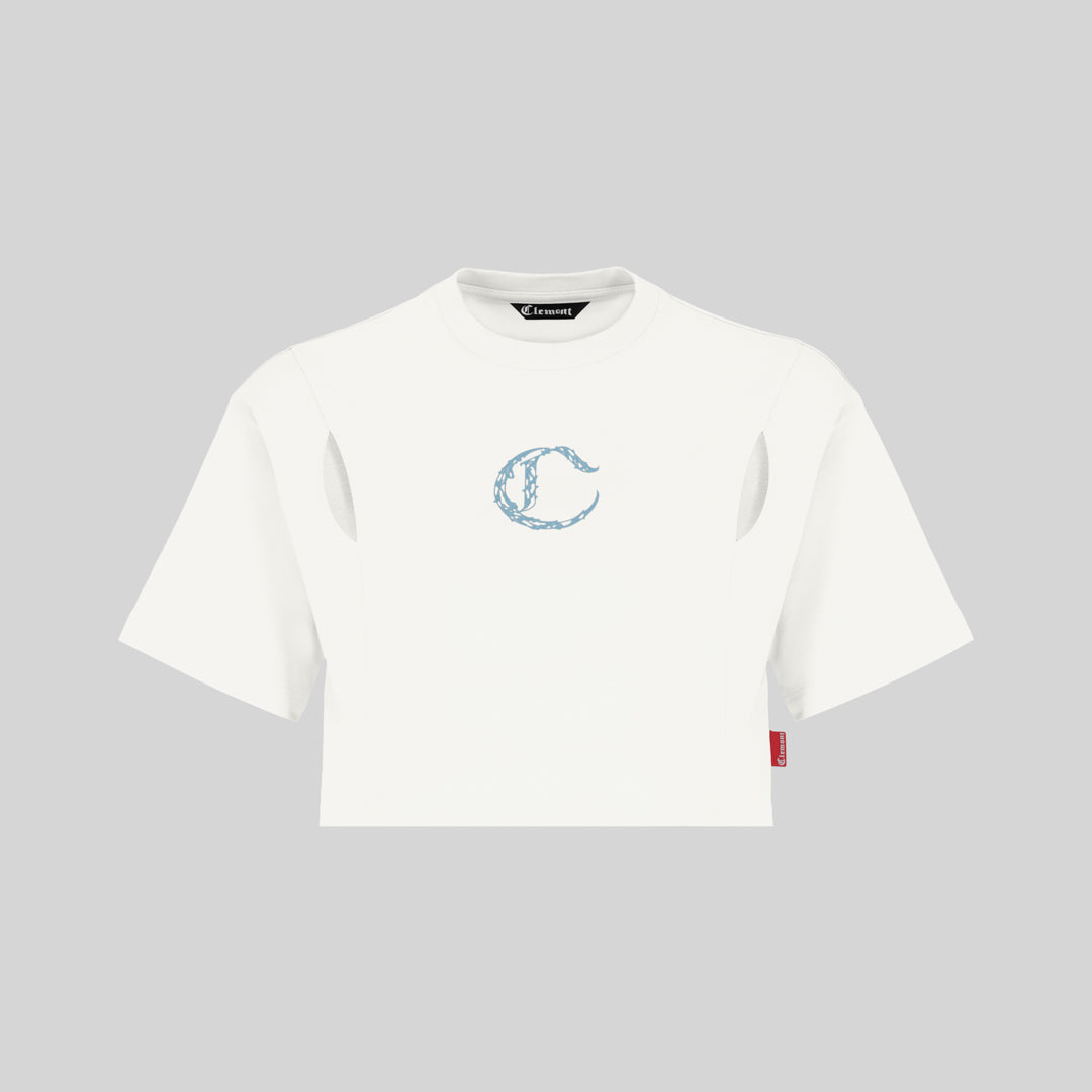 CROP TOP CLEMONT  OVERSIZED SACRALITA CREMA