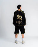 CAMIBUZO AURUM OVERSIZED PIGEONS SEAMS BLACK