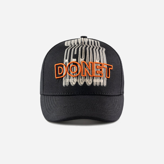 GORRA DONET REBORN BLACK ORANGE