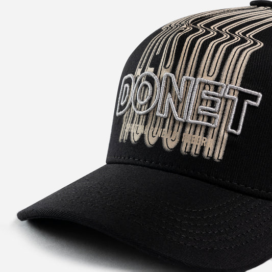 GORRA DONET REBORN BLACK WHITE