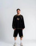 CAMIBUZO AURUM OVERSIZED PIGEONS SEAMS BLACK