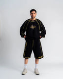 BERMUDA AURUM GEMS SEAM LOOSE FIT BLACK