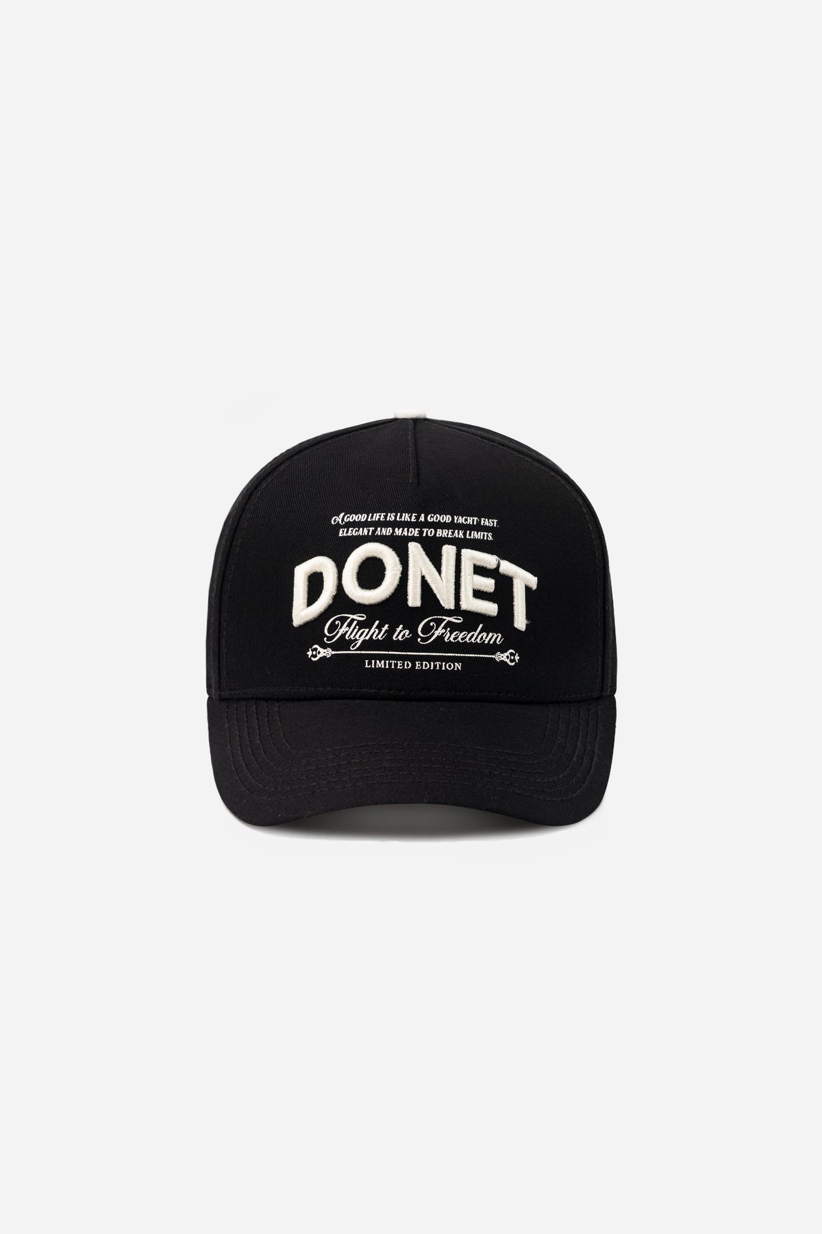 GORRA DONET VENTO BLACK WHITE