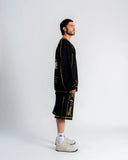 BERMUDA AURUM GEMS SEAM LOOSE FIT BLACK