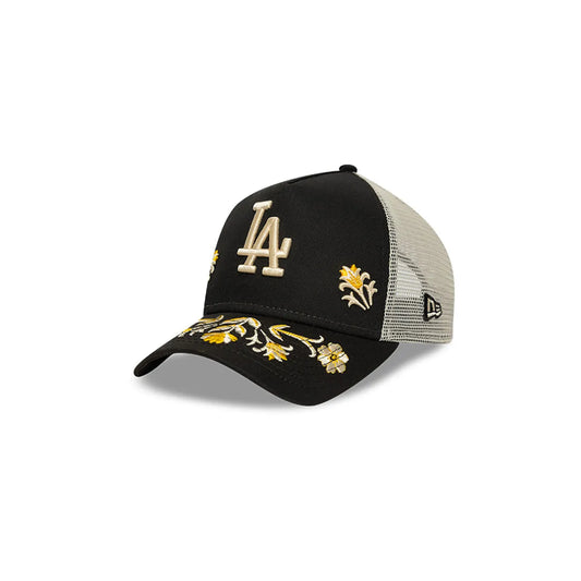 GORRA NEW ERA FLORAL ICON TRUCKER OSFM BLACK