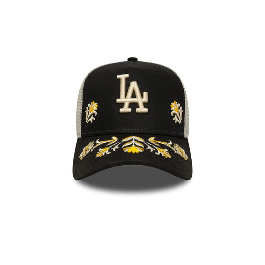 GORRA NEW ERA FLORAL ICON TRUCKER OSFM BLACK