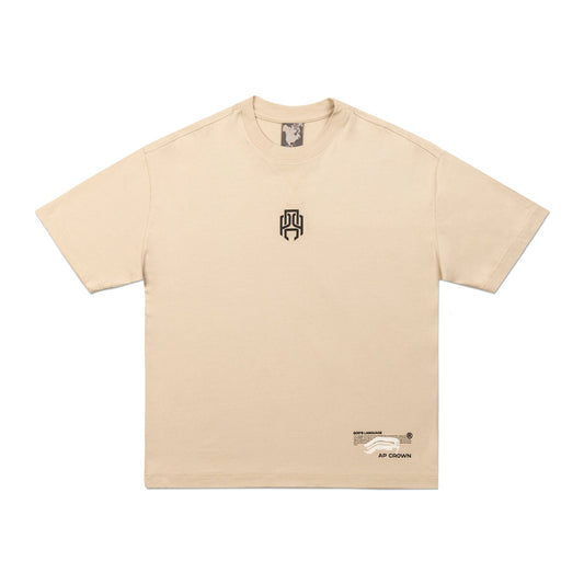 CAMISETA AP CROWN HIEROGLY CAMEL