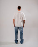 CAMISETA AURUM OVERSIZED RED LINE WHITE