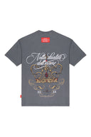 CAMISETA CLEMONT FILIGRANA OVERSIZED GRIS/OSCURO