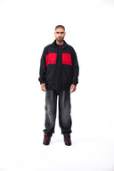 CHAQUETA CLEMONT DIOCESI NEGRO-ROJO