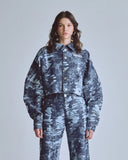 CHAQUETA UNDERGOLD WOMEN CAPSULE JACQUARD CAMMO BLUE