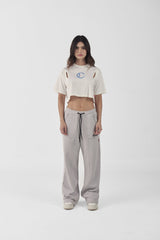 CROP TOP CLEMONT  OVERSIZED SACRALITA CREMA