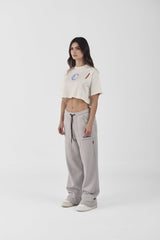 CROP TOP CLEMONT  OVERSIZED SACRALITA CREMA