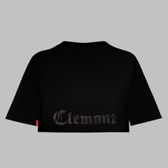 CROP TOP CLEMONT OVERSIZED FIUME NEGRO