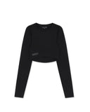 CROP TOP AURUM TIMELESS LONG SLEEVE BLACK