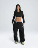 CROP TOP AURUM TIMELESS LONG SLEEVE BLACK