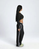 CROP TOP AURUM TIMELESS LONG SLEEVE BLACK