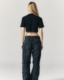 CROP TOP CLEMONT SCOLPITURE BLACK