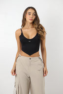 CROP TOP LABEUR NACRE BLACK