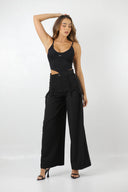CROP TOP LABEUR NACRE BLACK