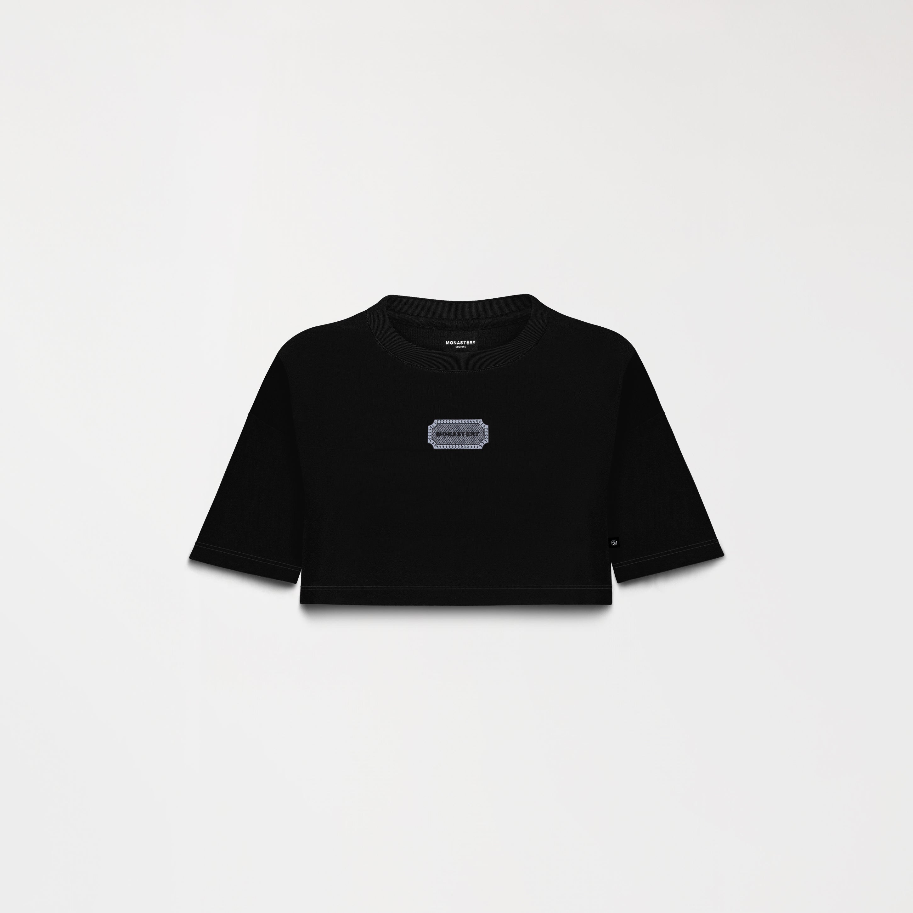 CROP TOP MONASTERY BEHN BLACK – Imperial Clothes
