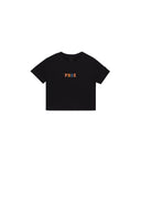 CROP TOP PURE COLLEGE OVERSIZED BLACK