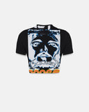 CROP TOP UNDERGOLD ACT 1 HEAL BABY TEE 35933 BLACK