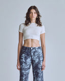 CROP TOP UNDERGOLD CAPSULE BLESSED ARE YOU BABY TEE WHITE