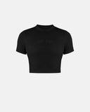 CROP TOP UNDERGOLD CAPSULE BLESSED ARE YOU BABY TEE BLACK