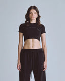 CROP TOP UNDERGOLD CAPSULE BLESSED ARE YOU BABY TEE BLACK