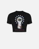 CROP TOP UNDERGOLD REVELATION STELLAR BABY TEE 34793 BLACK