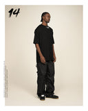 CAMISETA Y/OUT NECK BLACK