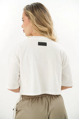 CAMISETA LABEUR CANNES OVERSIZED MARFIL
