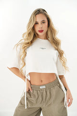 CAMISETA LABEUR CANNES OVERSIZED MARFIL
