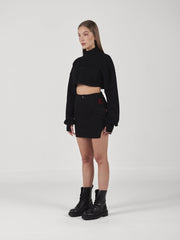 BUZO CROP TOP CLEMONT GALASSIA NEGRO