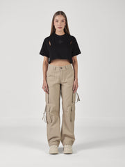 CROP TOP CLEMONT OVERSIZED TITANIA NEGRO