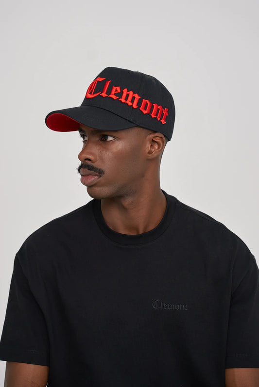 GORRA CLEMONT LERICI NEGRA - ROJO